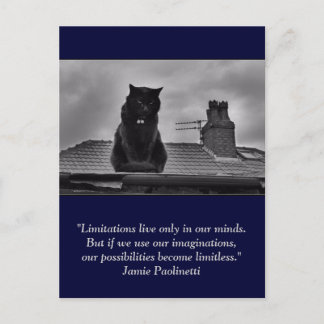 Inspirational postcard: Imagination Postcard