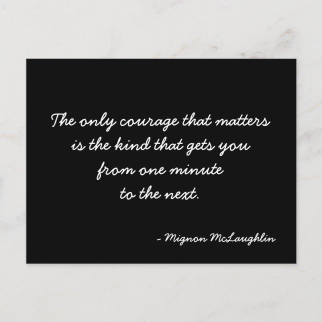 Inspirational Postcard quote (Front)