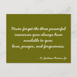 Inspirational Postcard quote