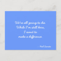 Inspirational Postcard quote