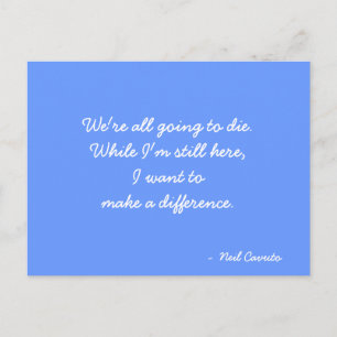 Inspirational Postcard quote