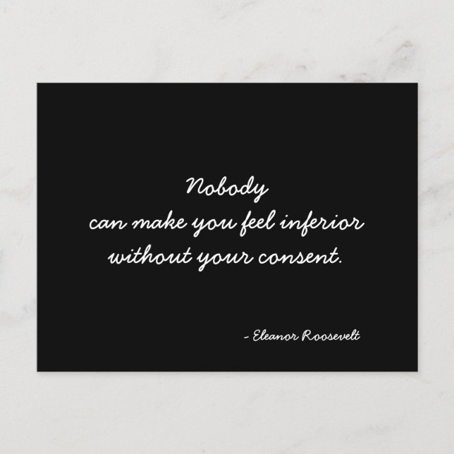 Inspirational Postcard quote (Front)