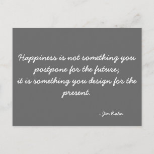 Inspirational Postcard quoting Jim Rohn