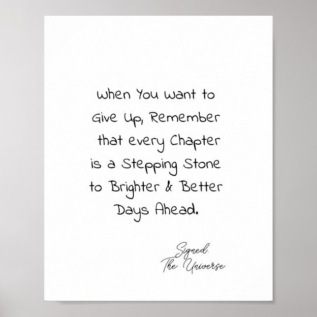 INSPIRATIONAL POSTER  (Front)