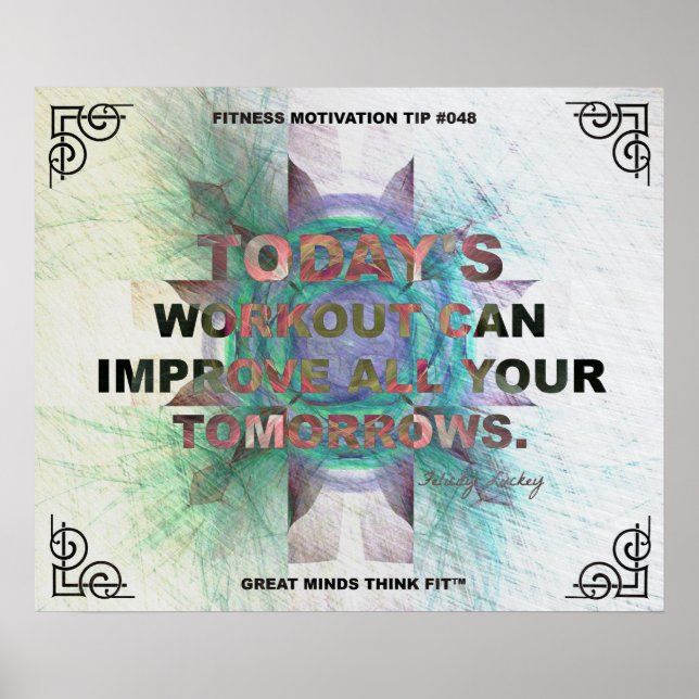 Inspirational Poster for Fitness Quote #048 (Front)