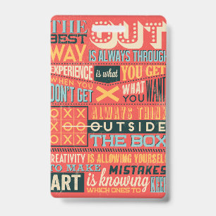 Inspirational Poster ID Badge