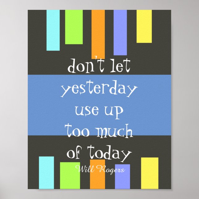 inspirational poster modern colourful with quote (Front)