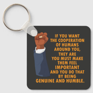 Inspirational Power Leaders Black History Month Key Ring