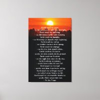 Inspirational prayer, Earth teach me