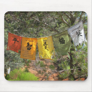 Inspirational Prayer Flags Mouse Mat