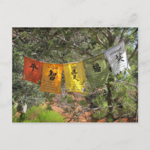 Inspirational Prayer Flags Postcard