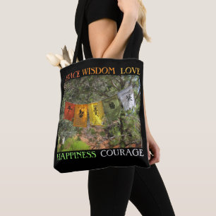 Inspirational Prayer Flags Tote Bag