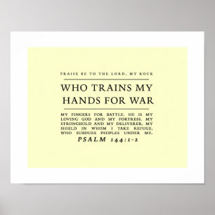 Inspirational Psalm 144 Wall Art