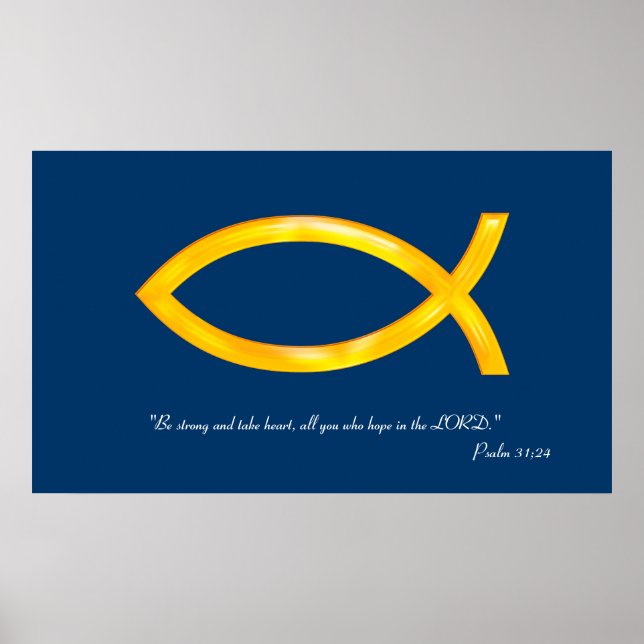 Inspirational | Psalm 31; 24 Poster (Front)