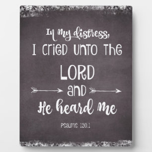Inspirational Psalms Bible Verse Plaque