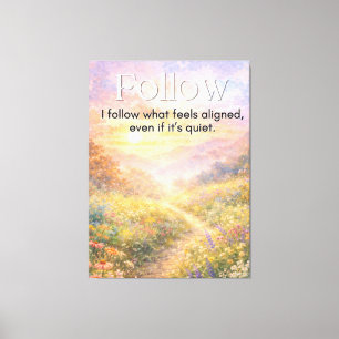  Inspirational Quiet Confidence Quote Modern  Canvas Print
