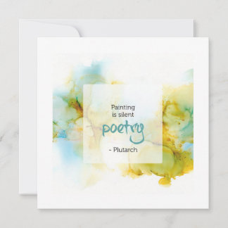 Inspirational Quote about Painting Card