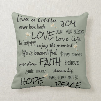 Inspirational Quote Affirmation Cushion