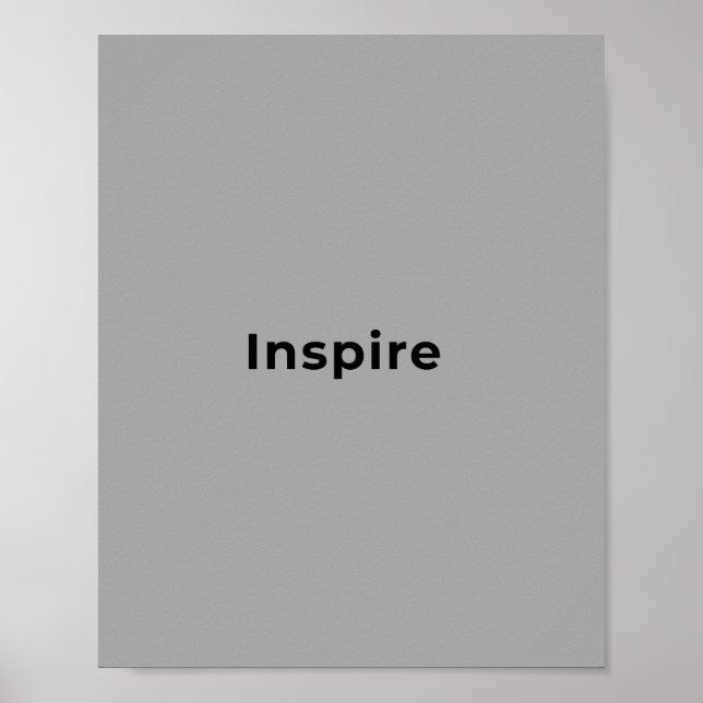 Inspirational quote art  poster (Front)
