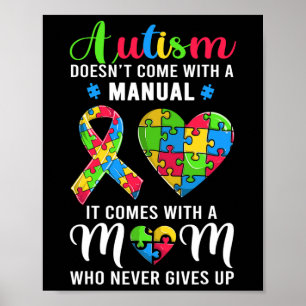 Inspirational Quote Autism Mum Autism Awareness Wo Poster