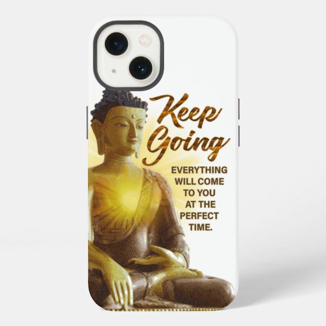 Inspirational Quote Buddha Keep Going iPhone Case (Back)