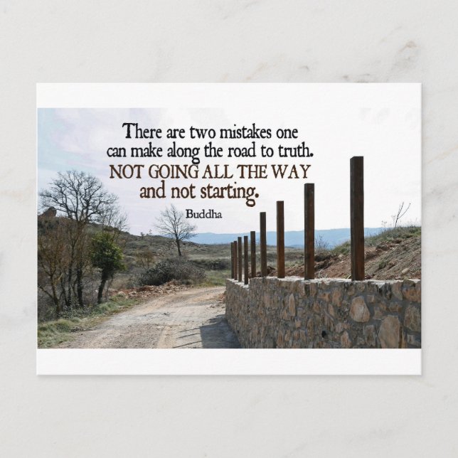 Inspirational Quote -- Buddha Postcard (Front)
