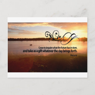 Inspirational Quote by Ancient Rome Poet -- Horace Postcard