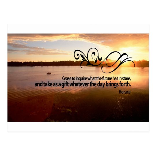 Inspirational Quote by Ancient Rome Poet -- Horace Postcard