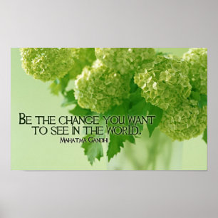 Inspirational Quote by Mahatma Gandhi Poster