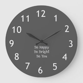Inspirational quote clock