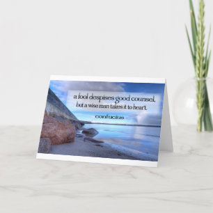 Inspirational Quote — Confucius Card
