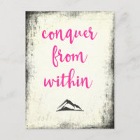 Inspirational Quote Conquer from Within Typography
