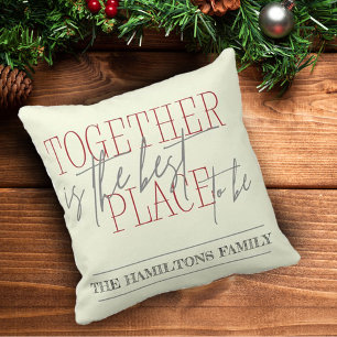 Inspirational Quote   Custom Family   Throw Pillow