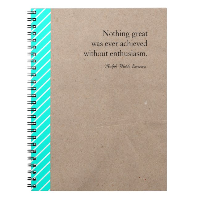 Inspirational Quote Custom Notebook (Front)