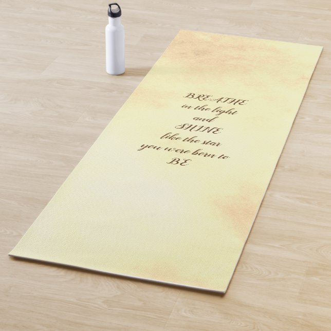 Inspirational quote design yoga mat (In Situ)