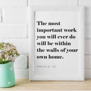 Inspirational Quote For Parents Homeschoolers Poster