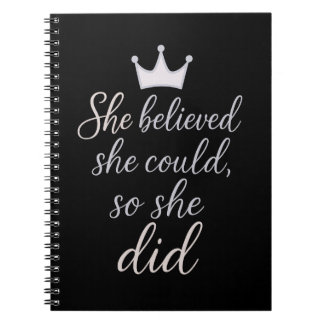 Inspirational Quote for Women Notebook