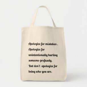 Inspirational Quote gift women tote bag