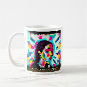 Inspirational Quote   Graffiti Art Woman Coffee Mug
