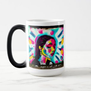 Inspirational Quote   Graffiti Art Woman Magic Mug