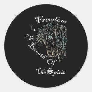 Inspirational Quote Graphic Design Women Gift Hors Classic Round Sticker