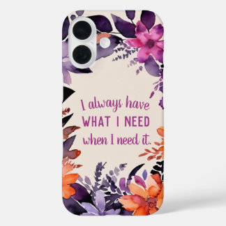Inspirational Quote Gratitude Magical Motivational iPhone 16 Case