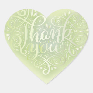 Inspirational Quote Green Be Inspired By Nature Heart Sticker