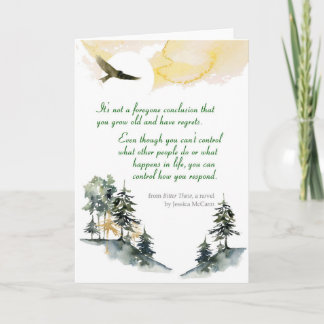 Inspirational quote greeting card