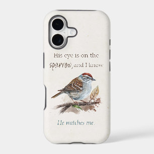 Inspirational Quote His Eye is On the Sparrow