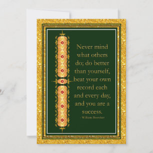 Inspirational quote in elegant decorative design
