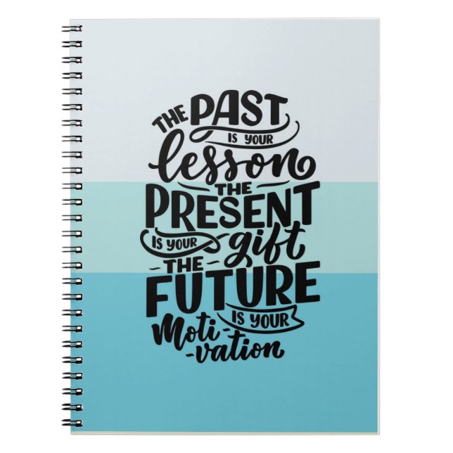 Inspirational quote - journal notebook  (Front)
