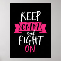 Inspirational Quote Keep Calm and Fight On