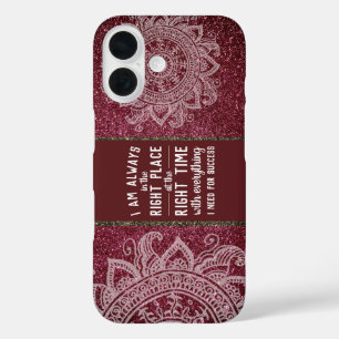 Inspirational Quote Law Of Attraction Motivational iPhone 16 Case