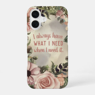 Inspirational Quote Law of Attraction Motivational iPhone 16 Case